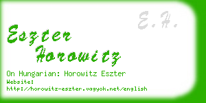 eszter horowitz business card